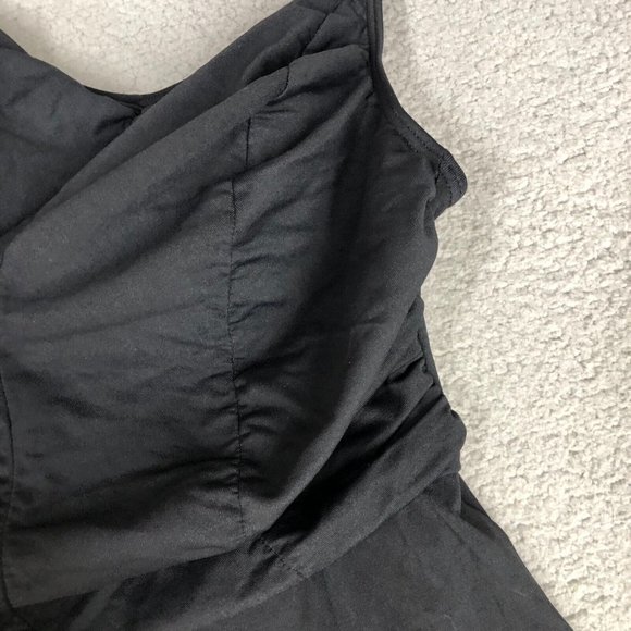 It Figures Women's 10 Swim Dress One Piece Swimsuit Padded Black A-Line Flowy - Picture 5 of 16